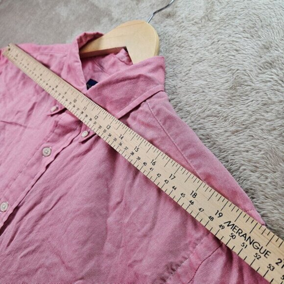 Ralph Lauren Chambray Oxford Shirt Button-Down Pony Logo Men's Size LT Tall Pink - Picture 6 of 10